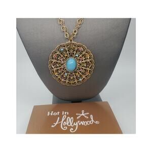 Vintage Hot in Hollywood Southwestern-Style Necklace  –  Boho Necklace - NOS